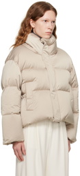 Blossom Beige Goose Pupper Down Jacket