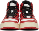 Diesel Red & White Ukiyo Mid Sneakers