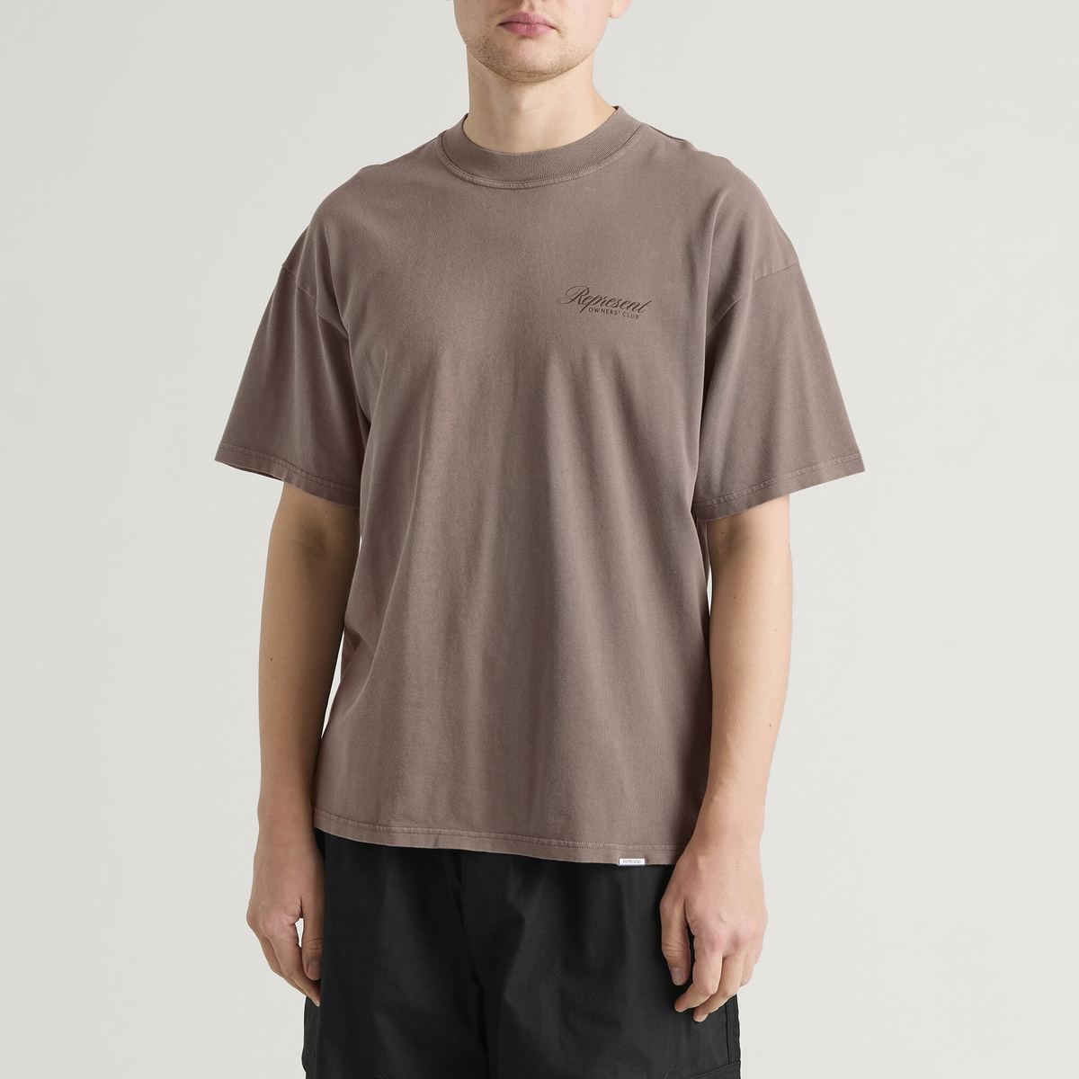 Represent Men's Owners Club Script T-Shirt in Truffle