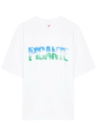 Picante Peace Printed Cotton T-shirt White