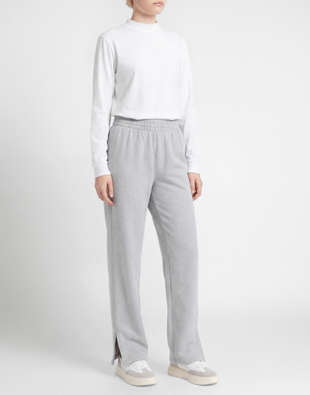 Wardrobe. nyc Womens Pants Light in Grey