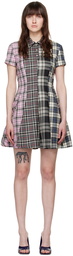 MSGM Black Check Minidress