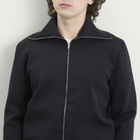 Jil Sander Men's Compact Zip Through Knit in Black