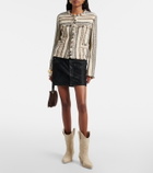 Paris Texas Dakota suede ankle boots