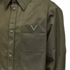 Valentino Men's V Logo Overshirt in Olive