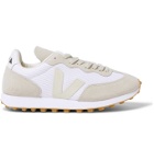 Veja - Rio Branco Leather-Trimmed Suede and Alveomesh Sneakers - White