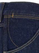 Vivienne Westwood Ranch Blue Wide Jeans With Orb Patch In Cotton Denim Man