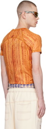 Raga Malak Orange 'Tread Lightly' T-Shirt