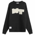 WTAPS Men's Intarsia Knit Sweater in Black