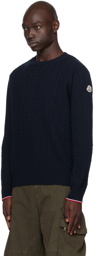 Moncler Navy Crewneck Sweater