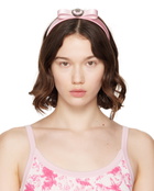 Versace Pink Gianni Ribbon Headband
