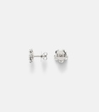 Kamyen Love Petals 18kt white gold earrings with diamonds