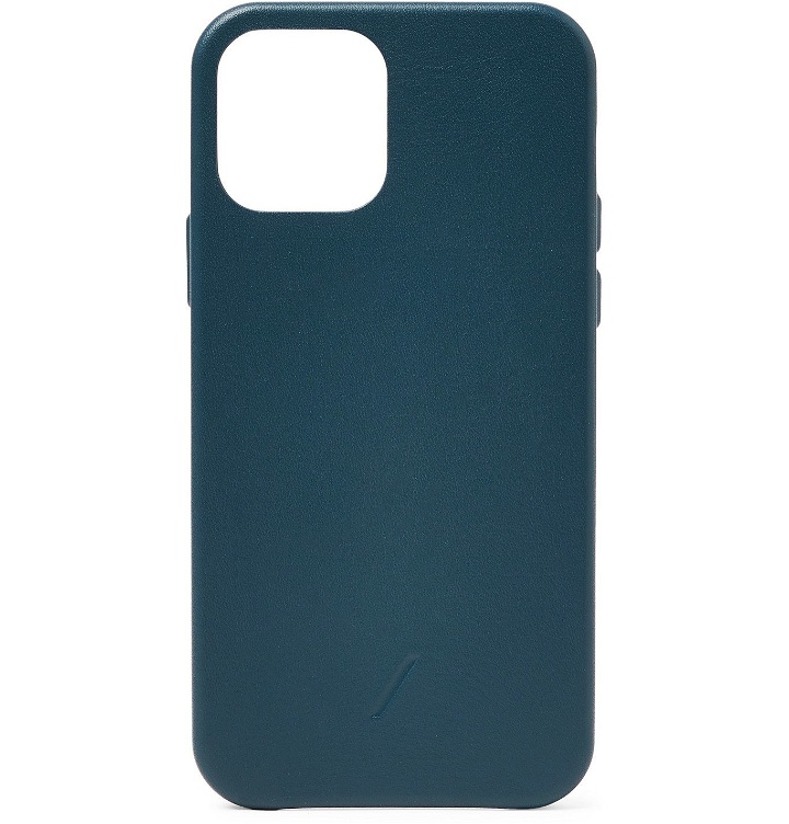 Photo: NATIVE UNION - Clic Classic Leather iPhone 12 Case - Blue