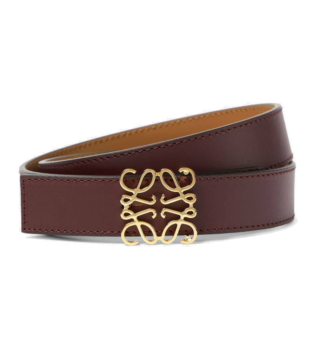 Photo: Loewe Anagram reversible leather belt