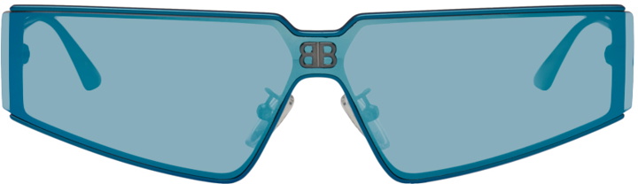 Photo: Balenciaga Blue Shield 2.0 Sunglasses