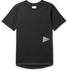 And Wander - Logo-Print Jersey T-Shirt - Black