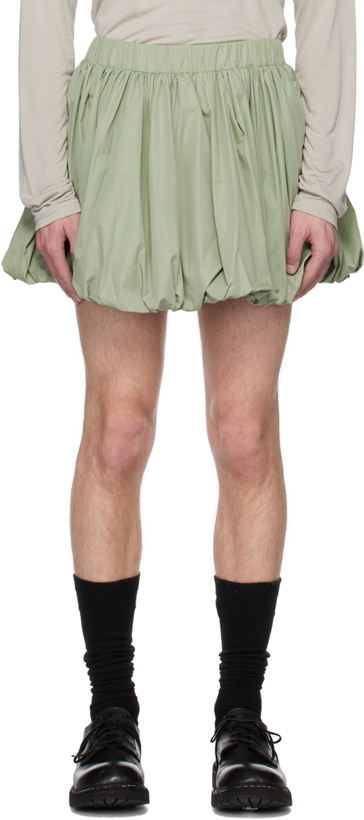 Photo: AARON ESH Green Puff Miniskirt