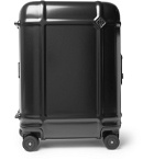 Fabbrica Pelletterie Milano - Globe Spinner 55cm Leather-Trimmed Polycarbonate Carry-On Suitcase - Black