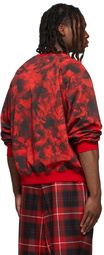 LU'U DAN SSENSE Exclusive Red Rose Burst Sweatshirt