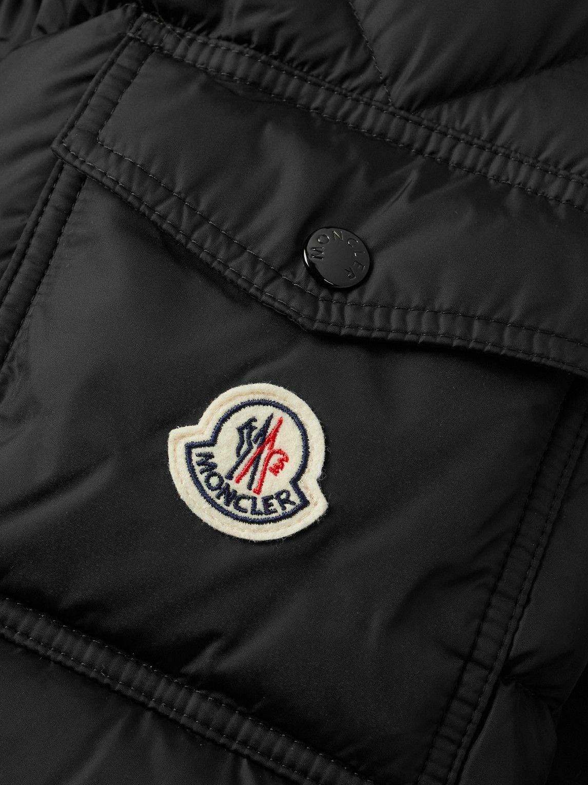 Moncler - Mayaf Faux Fur-Trimmed Quilted Shell Down Jacket - Black