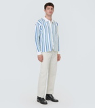 Jacquemus La Chemise Maille Polo striped shirt