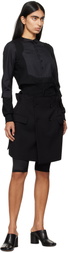 Noir Kei Ninomiya Black Hybrid Cardigan