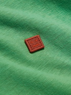 Acne Studios - Eyck Oversized Logo-Appliquéd Cotton-Jersey T-Shirt - Green
