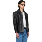 LU'U DAN BRUCE LEE x LỰU ĐẠN Black Leather Creep Jacket