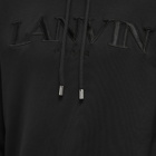 Lanvin Men's Logo Popover Hoody in Black