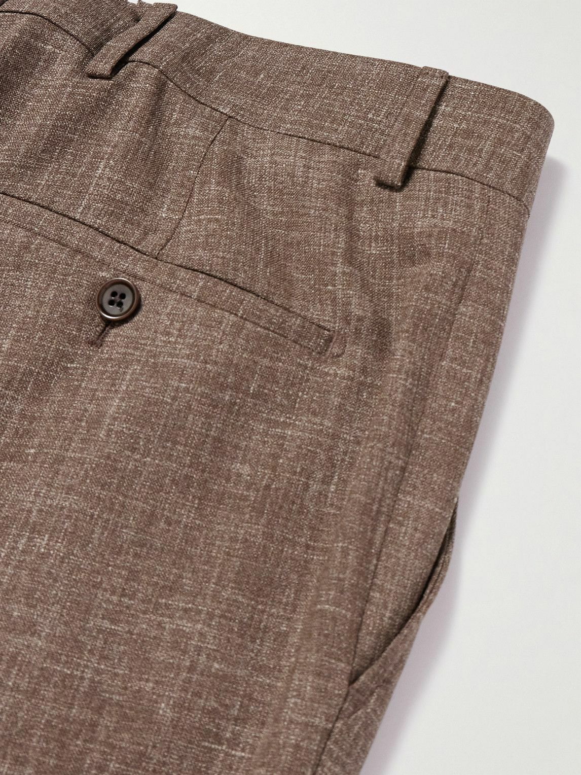 BEAMS PLUS Straight-Leg Checked Wool Suit Trousers for Men | MR PORTER