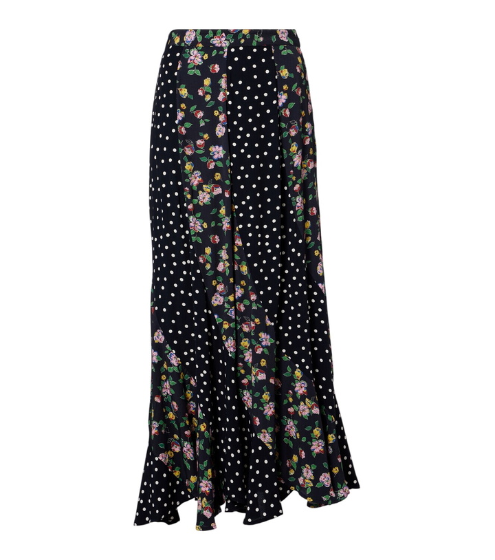 Photo: Rixo Gracella paneled midi skirt