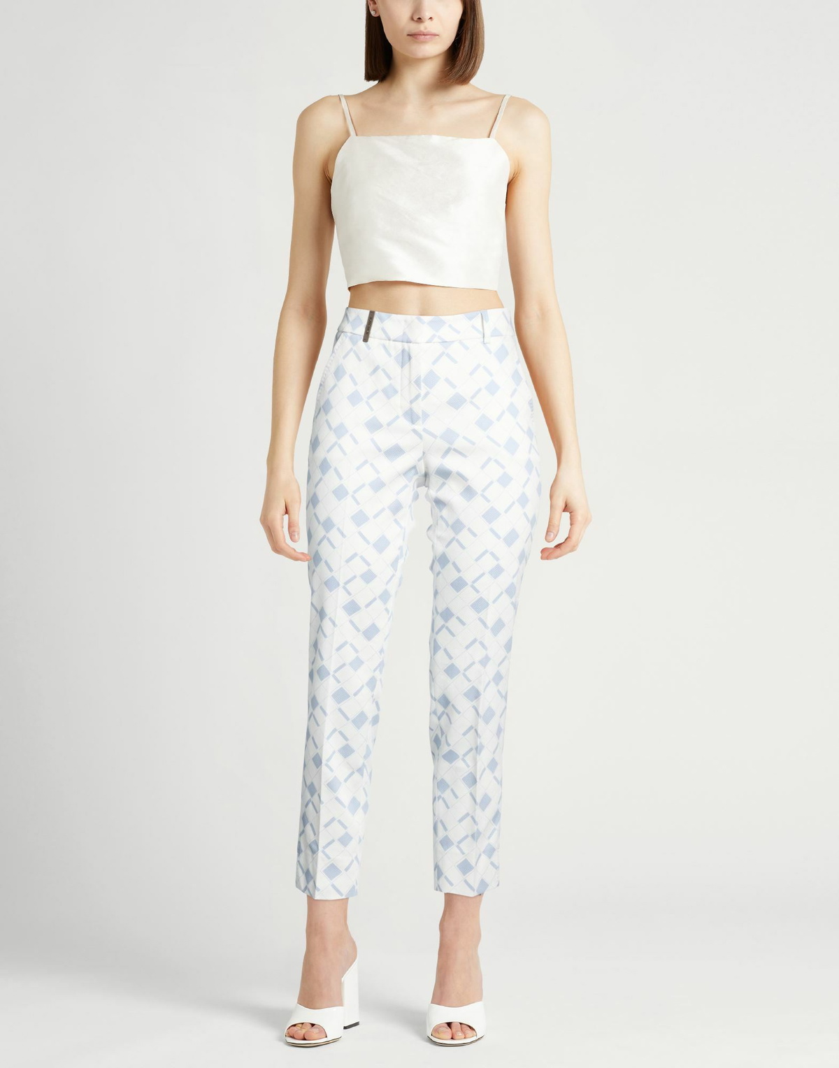 Peserico Icon 4718 Womens Pants Slate in Blue