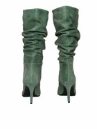 Via Roma 15 Green Curled Boots