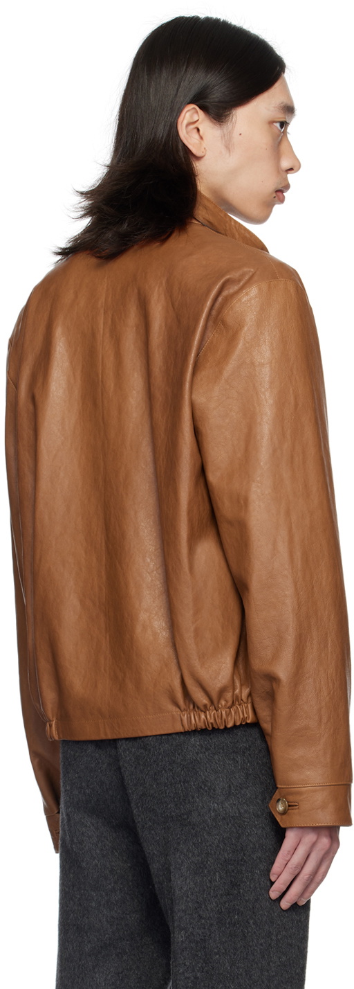 16Arlington Tan Haeto Leather Jacket