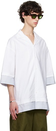 JW Anderson White Double Layer Shirt