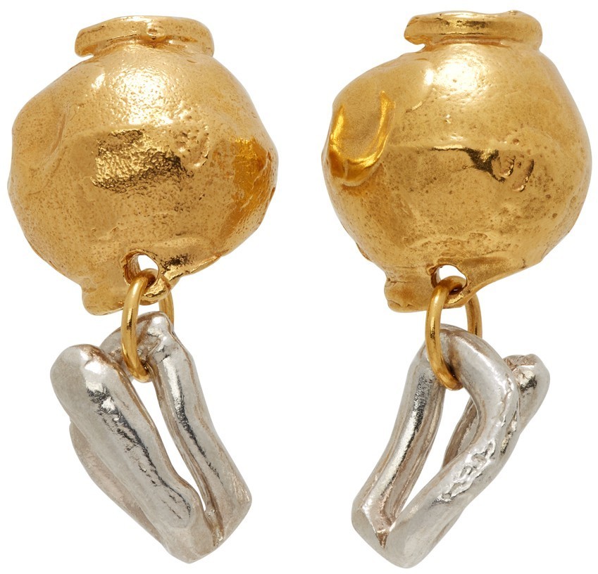 Alighieri Gold The Unbearable Lightness Earrings Alighieri