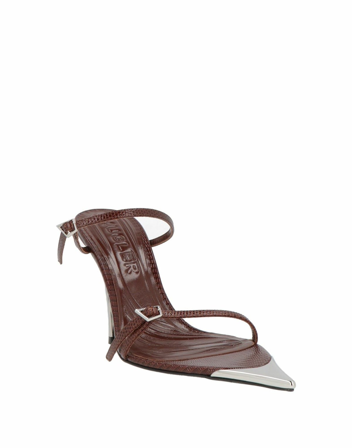 Mugler Womens Sandals in Chocolate brown