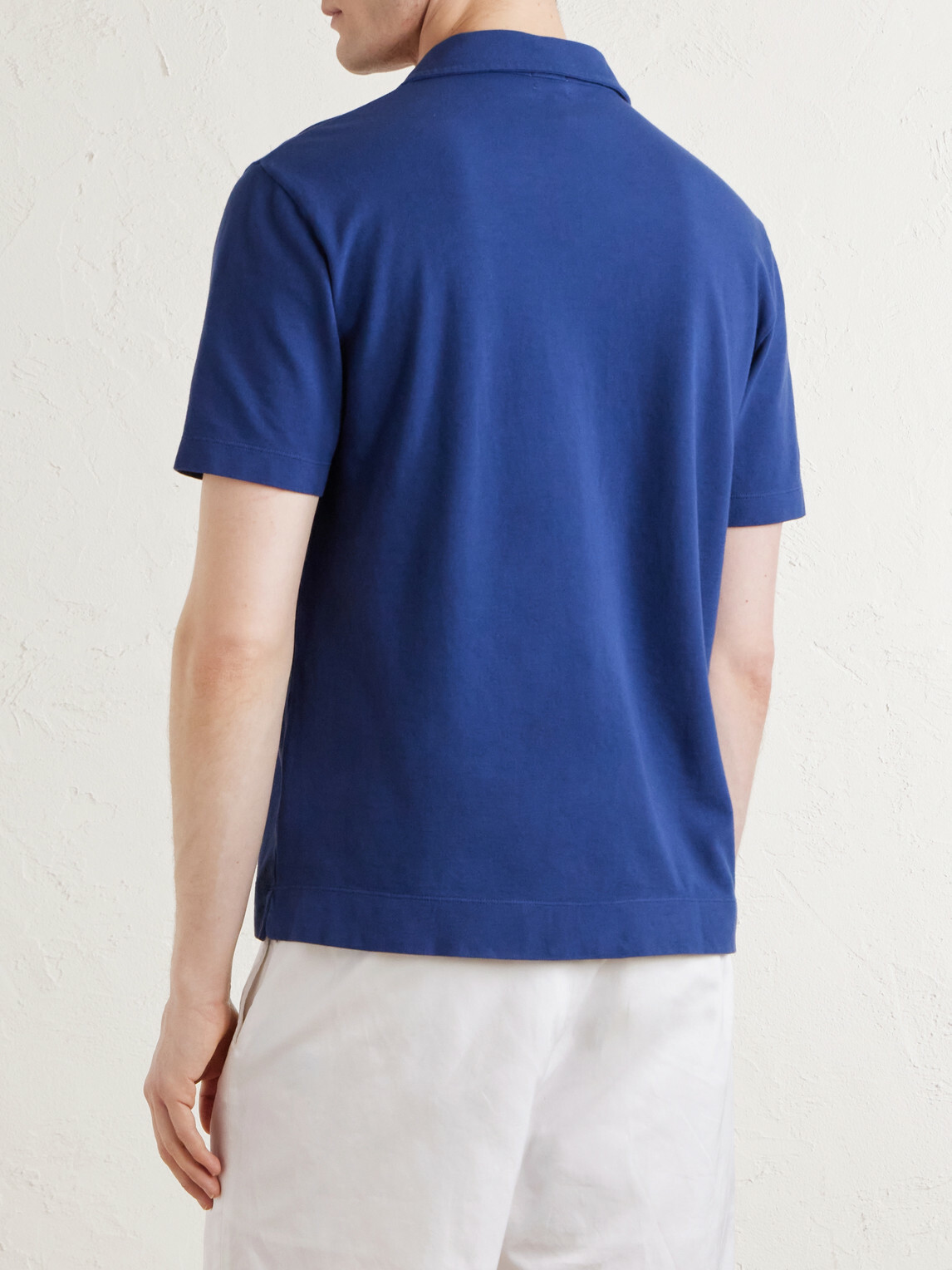 Massimo Alba - Aruba Cotton-Piqué Polo Shirt - Blue