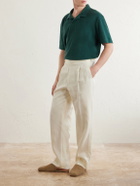 Sunspel - Sea Island Cotton-Terry Polo Shirt - Green
