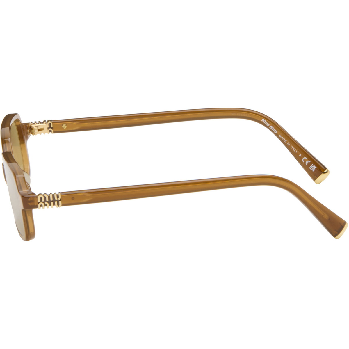 Miu Miu Eyewear Brown Miu Regard Sunglasses