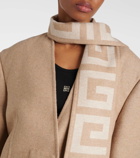 Givenchy Scarf-detail wool and silk coat