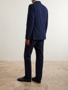 Hartford - Julian Textured Cotton Blazer - Blue