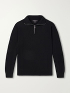 Begg & Co - Heriot Half-Zip Cashmere Sweater - Black
