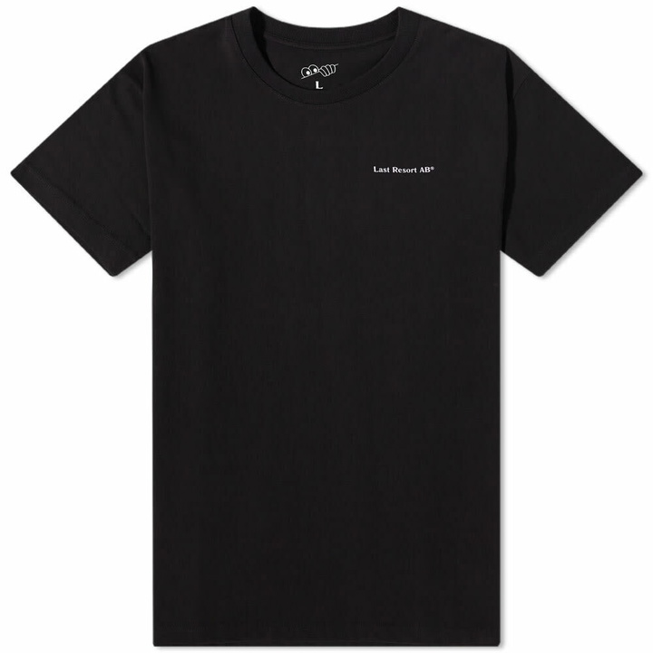 Photo: Last Resort AB Women's Last Resort LRAB Atlas Monogram T-Shirt in Black/Lilac