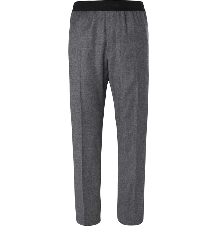 Photo: Helmut Lang - Striped Wool Trousers - Gray