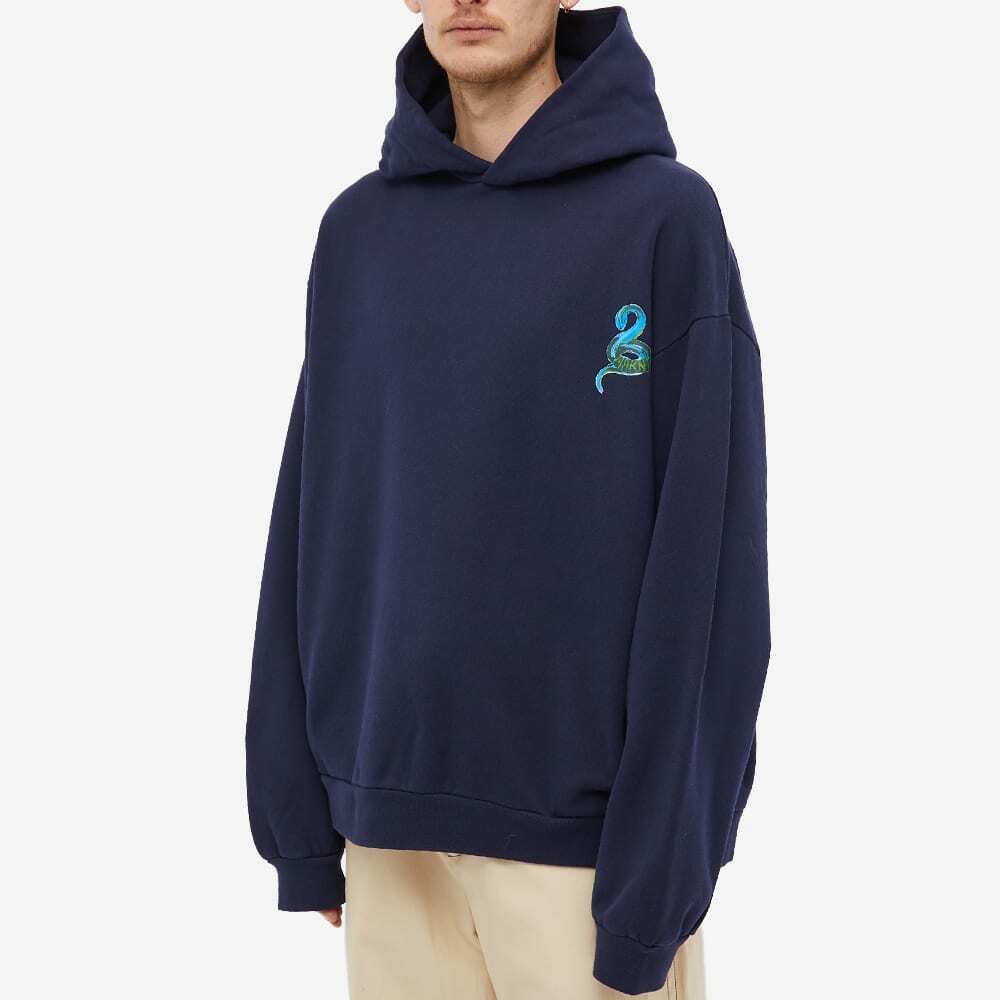Marni Men's Python Logo Hoody in Ink Marni