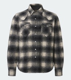 RRL Plaid wool-blend flannel shirt