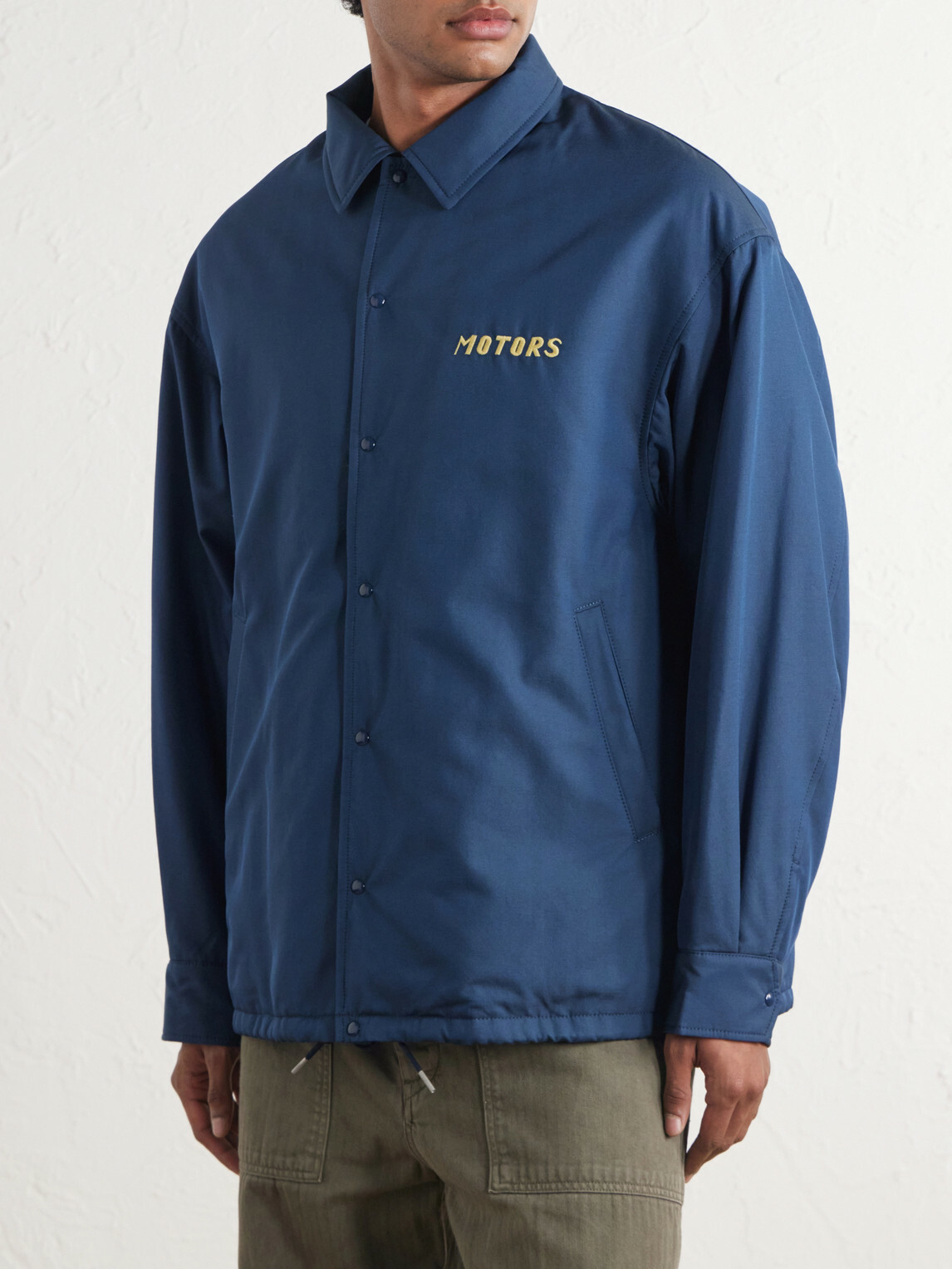 Visvim - Embroidered Wool and Silk-Blend-Gabardine Jacket - Blue