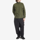 MHL by Margaret Howell Men's Zip Neck Sweatshirt in Uniform Green