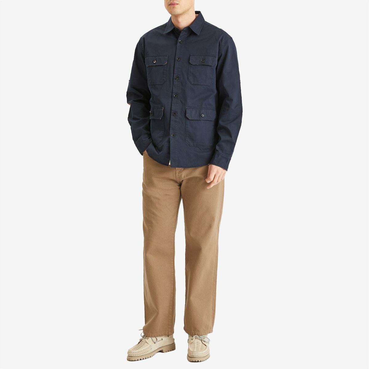 Pendleton Men's Patchwork Explorer Shirt in Navy Pendleton
